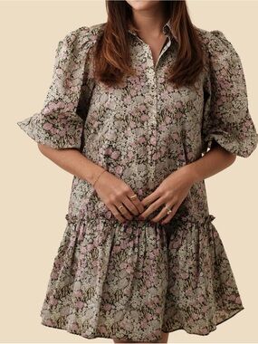 Aureum Floral Lyrical Shirt Dress Size Medium